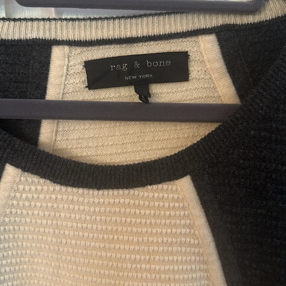 Rag & Bone xs sweater. Cream and grey. - Picture 2 of 4